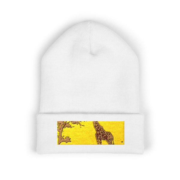 Gentle Giraffe Glow - Classic Cuffed Beanie (Embroidery)