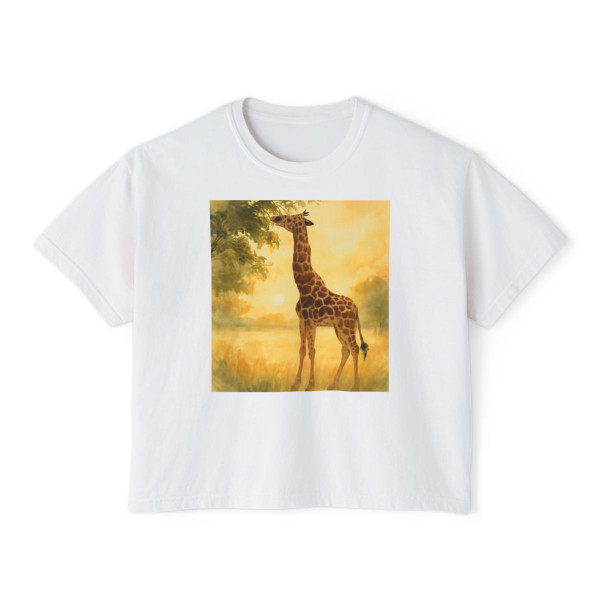 Gentle Giraffe Glow - Women's Boxy Tee