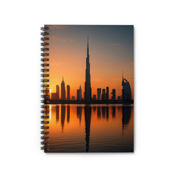 Dubai Desert Mirage - Spiral Notebook - Ruled Line