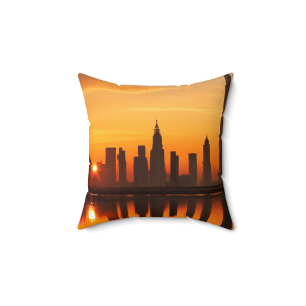 Dubai Desert Mirage - Spun Polyester Square Pillow