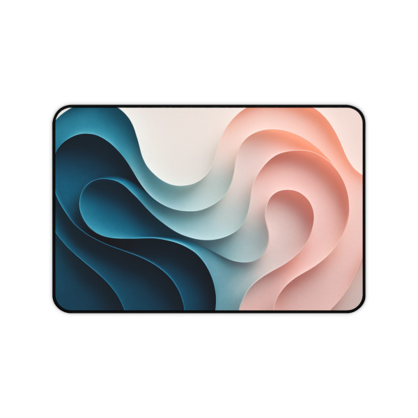 Fluid Harmony Waves - Desk Mat