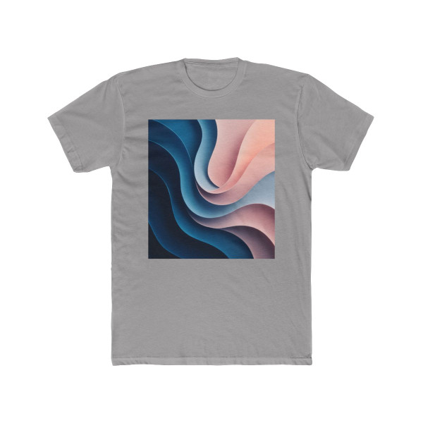 Fluid Harmony Waves - Unisex Cotton Crew Tee