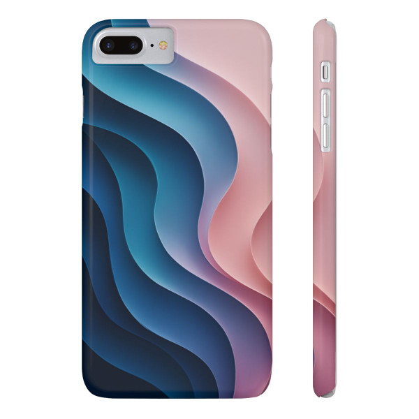Fluid Harmony Waves - Slim Phone Cases