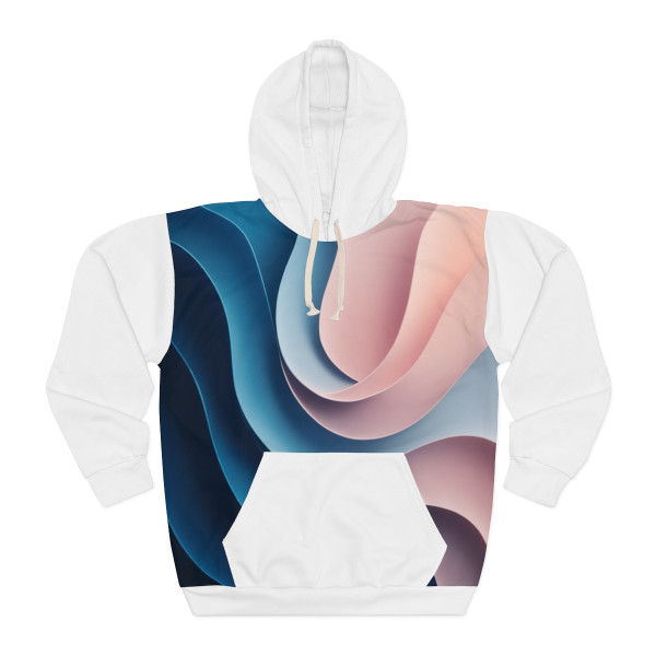 Fluid Harmony Waves - Unisex Pullover Hoodie (AOP)