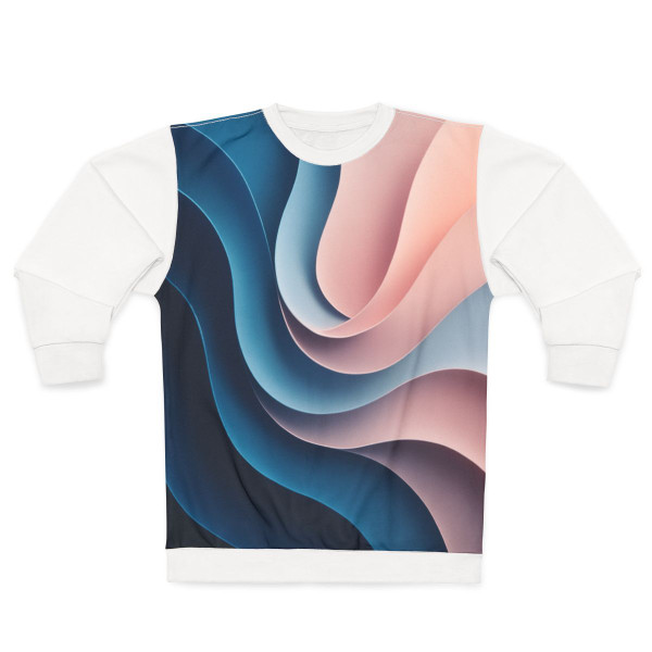Fluid Harmony Waves - Unisex Sweatshirt (AOP)