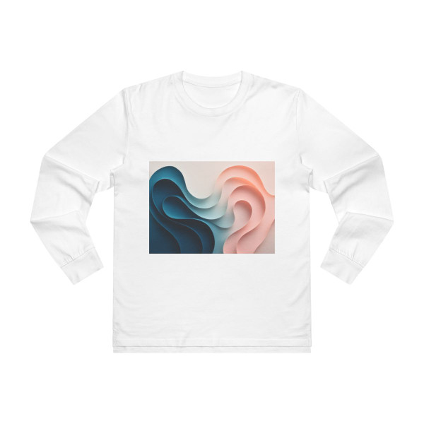 Fluid Harmony Waves - Men’s Base Longsleeve Tee 