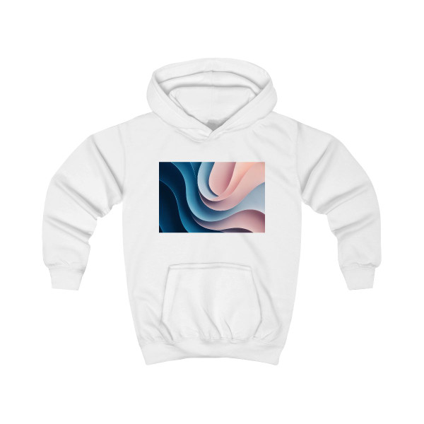 Fluid Harmony Waves - Kids Hoodie