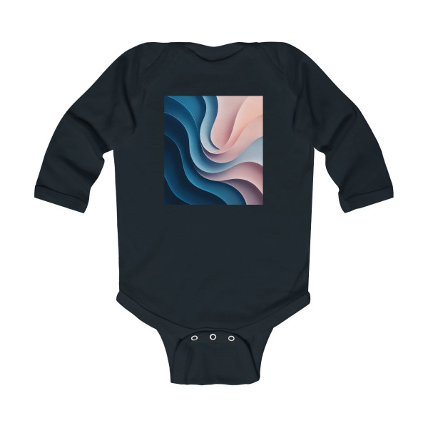Fluid Harmony Waves - Infant Long Sleeve Bodysuit