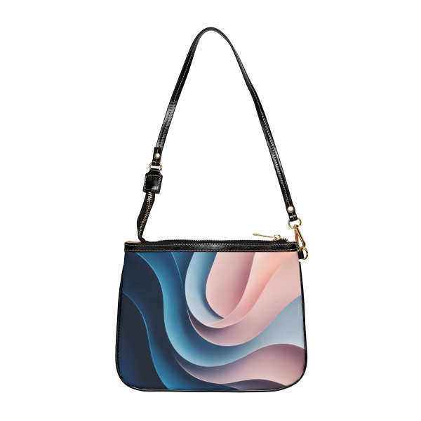Fluid Harmony Waves - Small Shoulder Bag