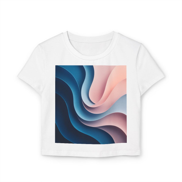 Fluid Harmony Waves - Women's Baby Tee