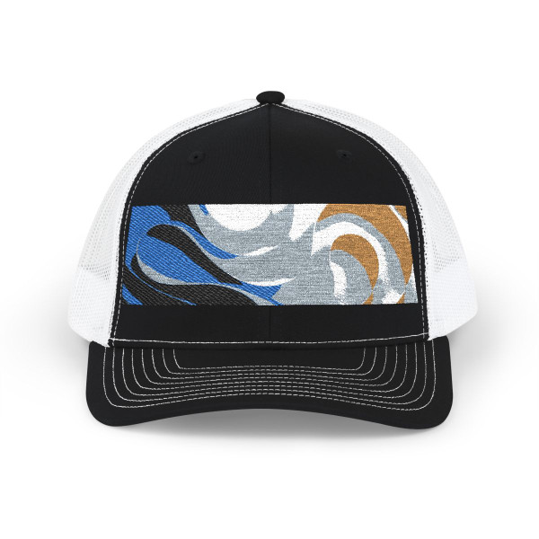 Fluid Harmony Waves - Snapback Trucker Cap (Embroidery)