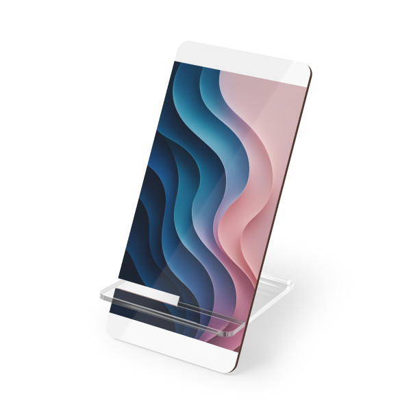 Fluid Harmony Waves - Mobile Display Stand for Smartphones