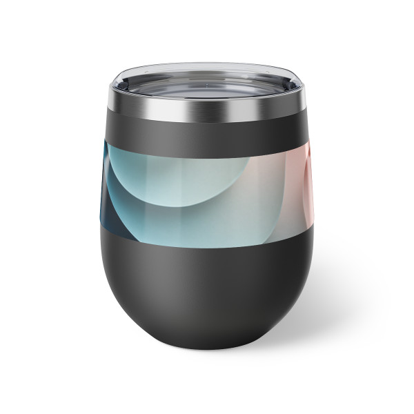 Fluid Harmony Waves - Copper Vacuum Insulated Cup, 12oz