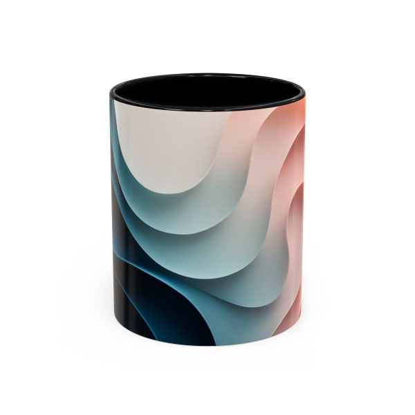 Fluid Harmony Waves - Accent Coffee Mug (11, 15oz)