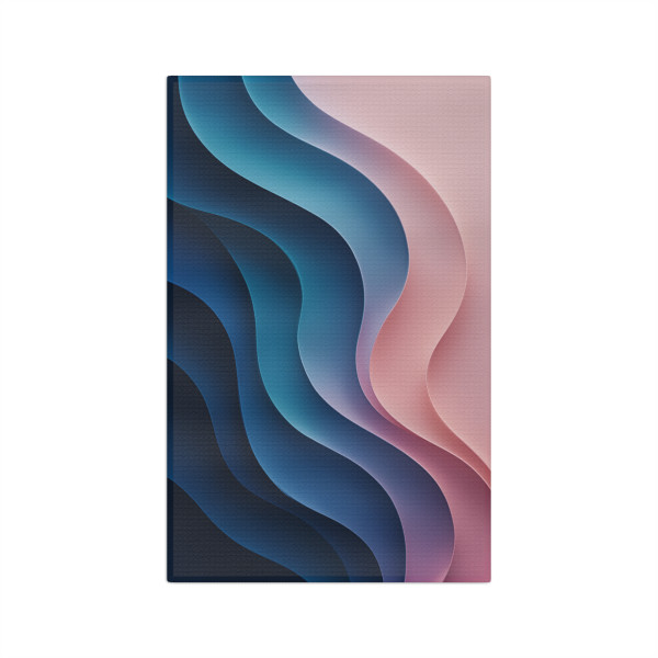 Fluid Harmony Waves - Microfiber Tea Towel
