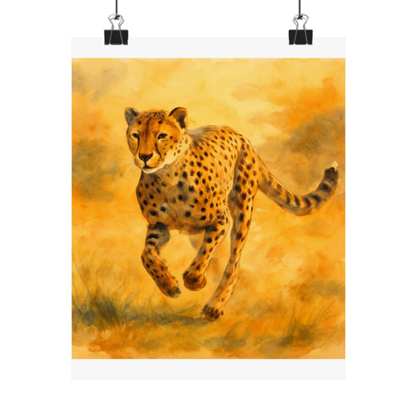 Hunting Grace of the Cheetah - Matte Vertical Posters