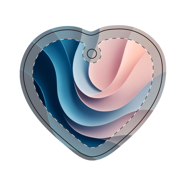 Fluid Harmony Waves - Decorative Ornament