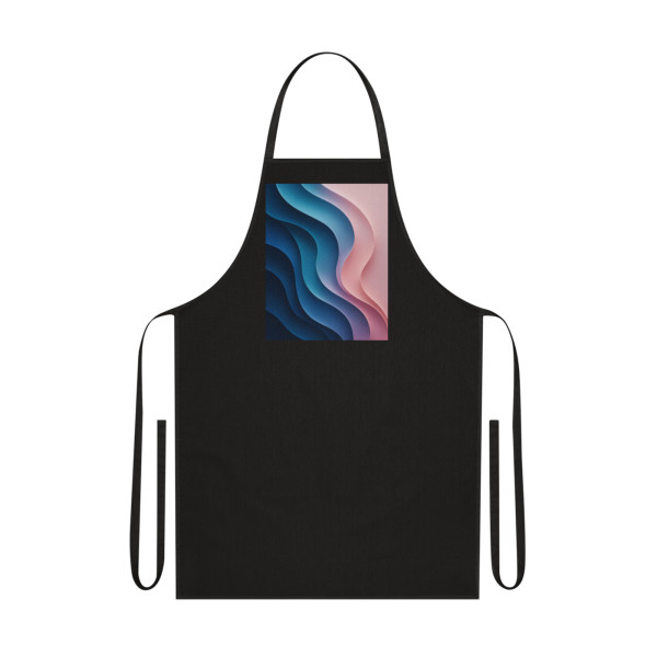 Fluid Harmony Waves - Cotton Apron