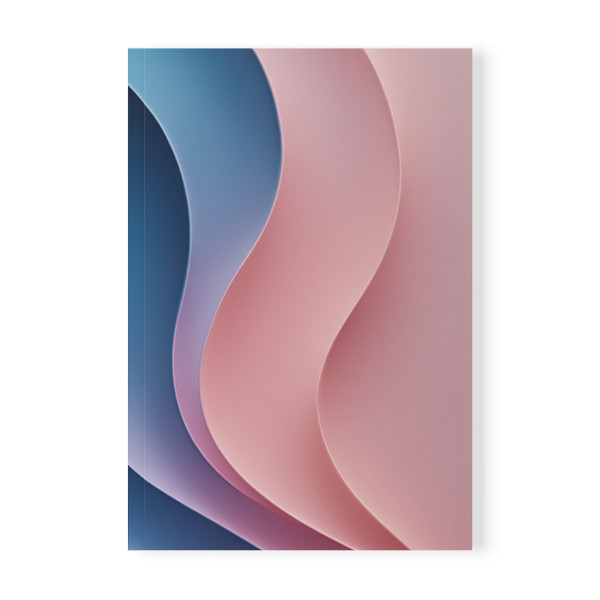 Fluid Harmony Waves - Softcover Notebook, A5