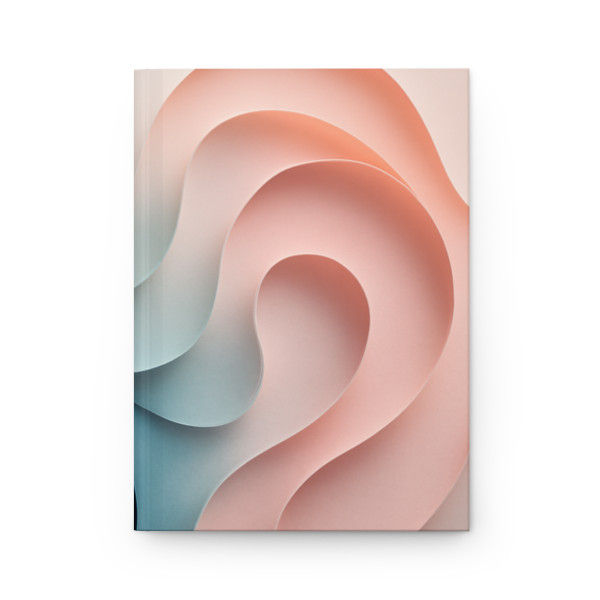 Fluid Harmony Waves - Hardcover Journal Matte
