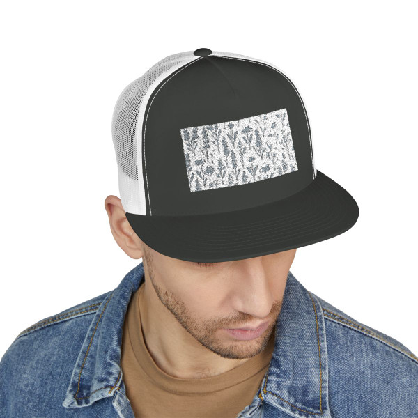 Charming Meadow Bliss - 5 Panel Trucker Cap (Embroidery)