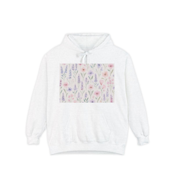 Charming Meadow Bliss - Unisex Garment-Dyed Hoodie