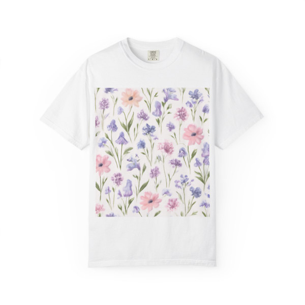 Charming Meadow Bliss - Unisex Garment-Dyed T-shirt