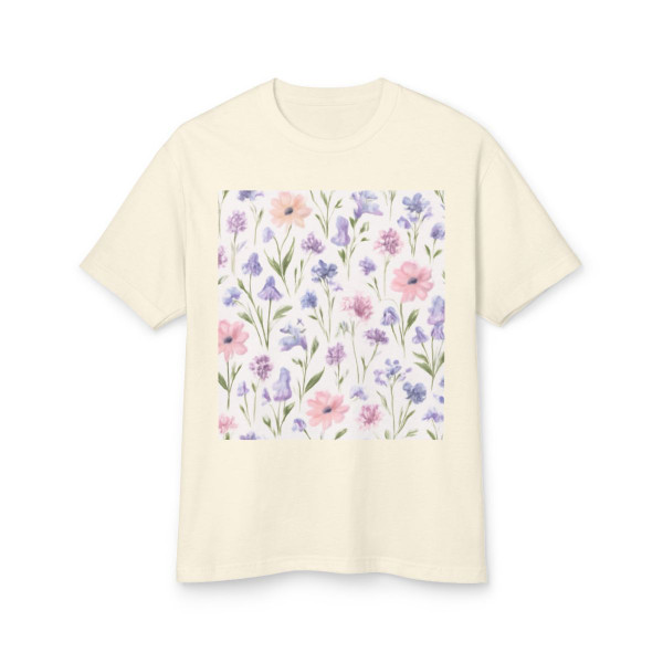 Charming Meadow Bliss - Unisex Garment-Dyed Heavyweight Cotton Tee