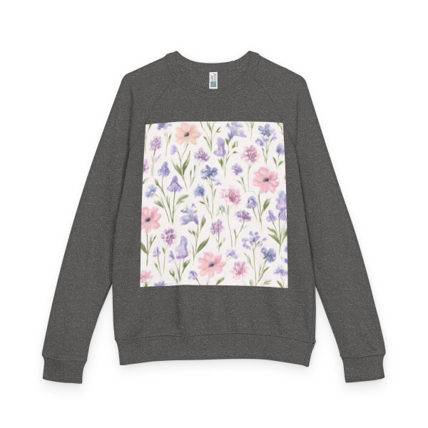Charming Meadow Bliss - Unisex French Terry Raglan Crewneck