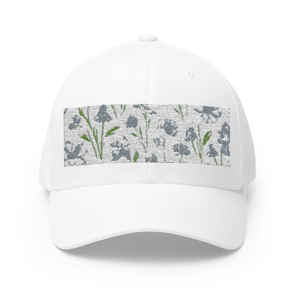 Charming Meadow Bliss - Closed-Back Structured Cap (Embroidery)