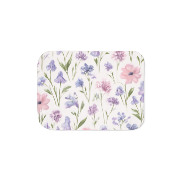 Charming Meadow Bliss - Sherpa Blanket, Two Colors