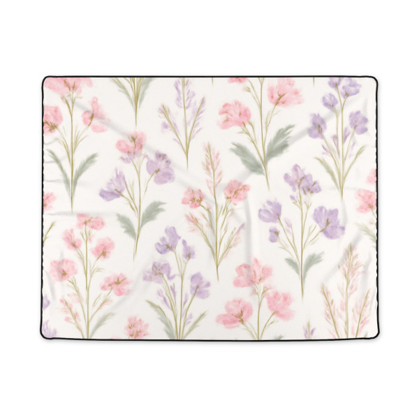Charming Meadow Bliss - Polyester Blanket