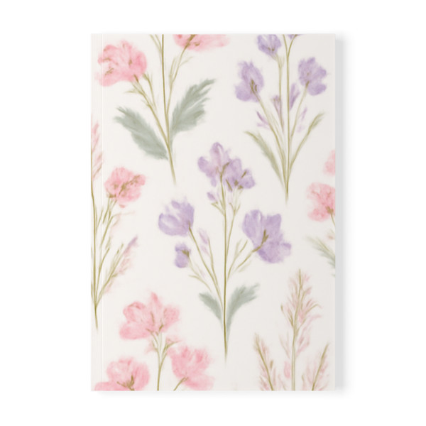 Charming Meadow Bliss - Softcover Notebook, A5