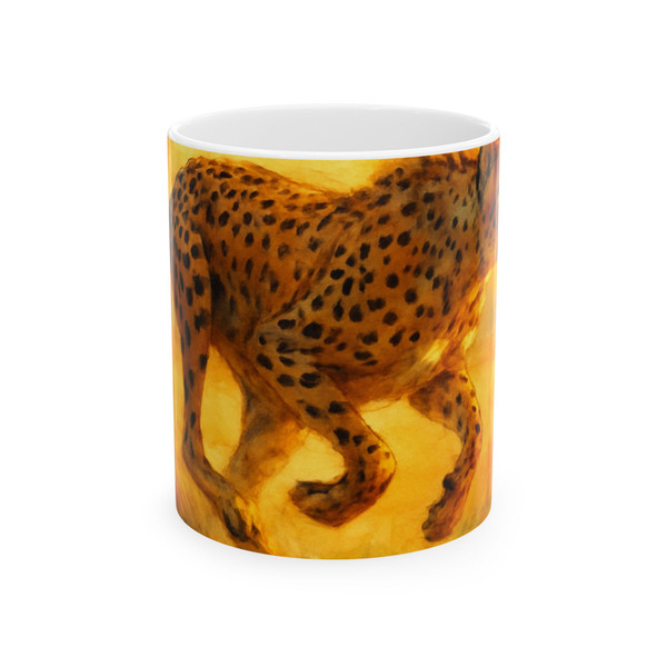 Hunting Grace of the Cheetah - Ceramic Mug, (11oz, 15oz)