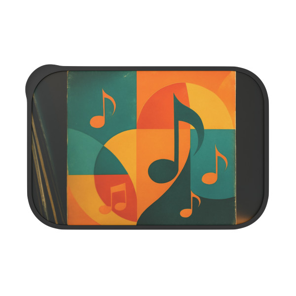 Timeless Vinyl Vibes - PLA Bento Box with Band and Utensils