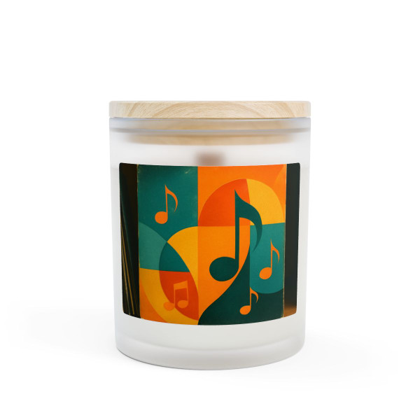Timeless Vinyl Vibes - Frosted Glass Candle, 11oz