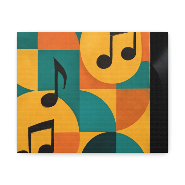 Timeless Vinyl Vibes - Stretched Canvas