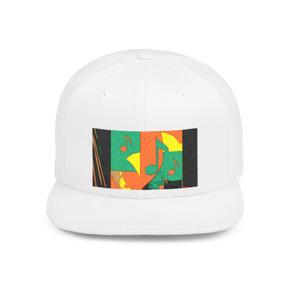 Timeless Vinyl Vibes - Flat Bill Snapback