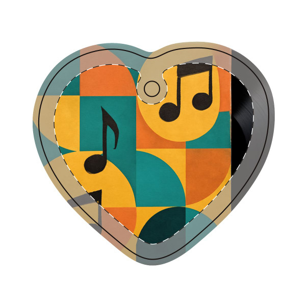 Timeless Vinyl Vibes - Decorative Ornament