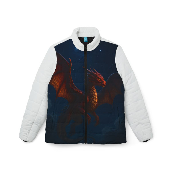 Celestial Fire Drake - Women’s Puffer Jacket (AOP)