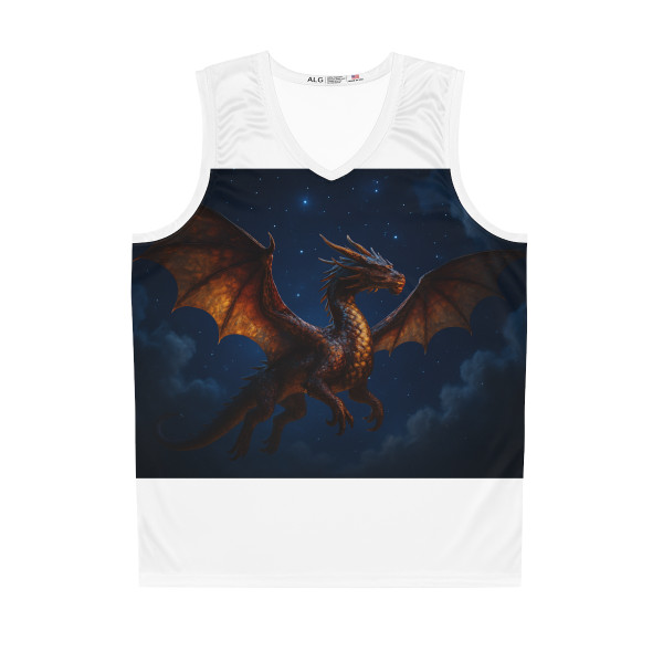 Celestial Fire Drake - Basketball Jersey (AOP)