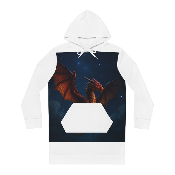 Celestial Fire Drake - Women's Hoodie Dress (AOP)