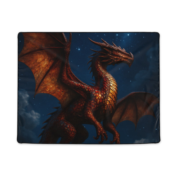 Celestial Fire Drake - Polyester Blanket