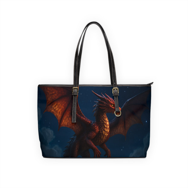 Celestial Fire Drake - PU Leather Shoulder Bag