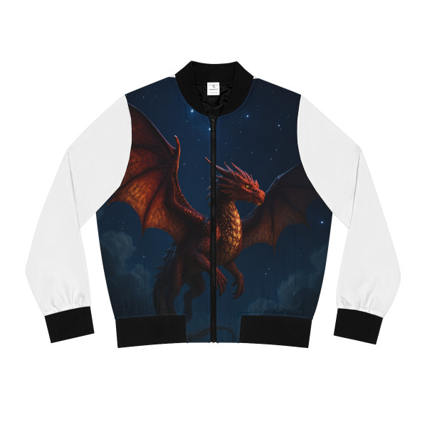 Celestial Fire Drake - Women's Bomber Jacket (AOP)
