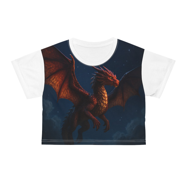 Celestial Fire Drake - Crop Tee (AOP)