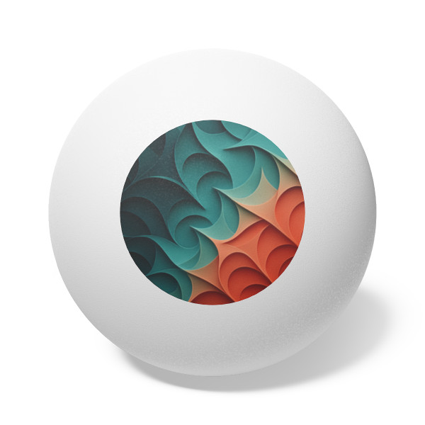 Fractal Harmony Waves - Ping Pong Balls, 6 pcs