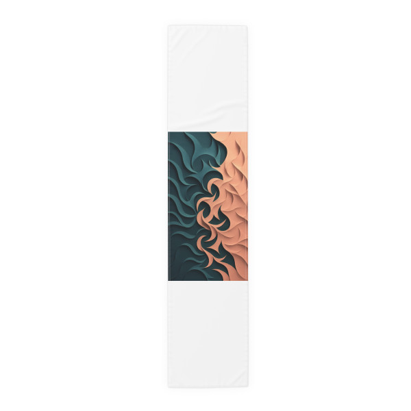 Fractal Harmony Waves - Table Runner (Cotton, Poly)