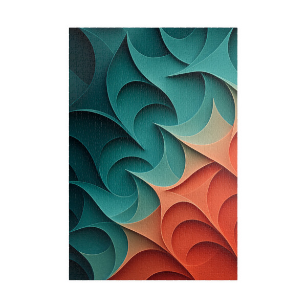 Fractal Harmony Waves - Puzzle (110, 252, 520, 1014-piece)
