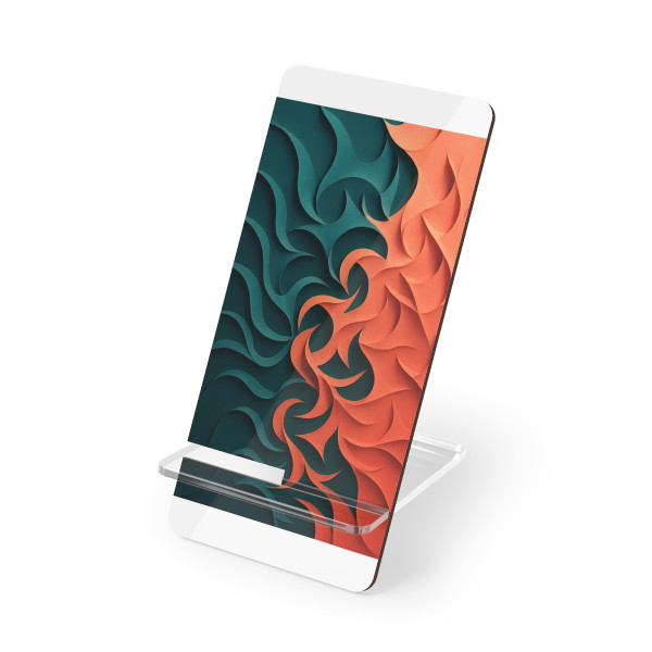 Fractal Harmony Waves - Mobile Display Stand for Smartphones